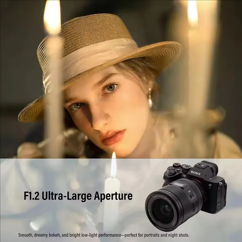 Viltrox AF 35mm F1.2 LAB Full Frame Large Aperture Auto Focus Portrait Lens for Sony E Mount A7 A7III A7R ZV-E10 A7RlII Nikon Z