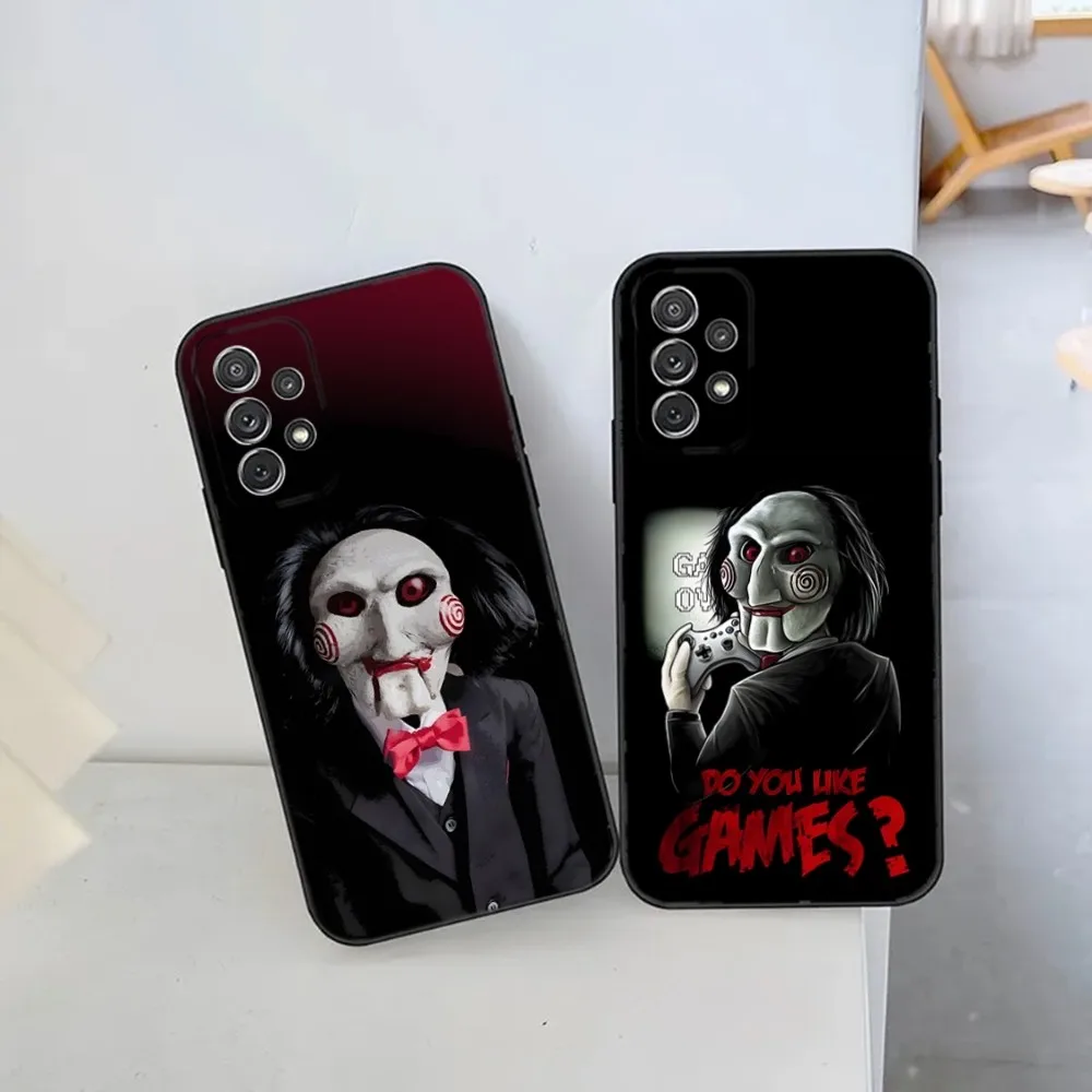 The Jigsaw Killer Horror Phone Case For Samsung S21,S22 Ultra,S20,S30 plus,S22 plus,S23,S30 ultra 5G Silicone Cover