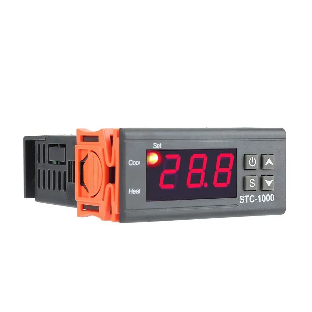 STC-1000 Aquarium Incubator Seafood Machine Temperature Controller Switch Refrigeration Heating Thermostat 2V 24V 220V STC1000