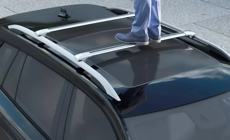 Universal SUV luggage rack aluminum alloy travel luggage crossbar roof rack load-bearing crossbar rack