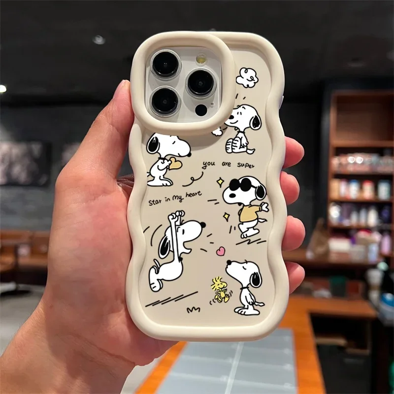 Divertente Snoopy Cassa Del Telefono Per Samsung Galaxy A54 A55 A16 A15 A14 A36 A26 S25 S24 S23 S22 Plus Ultra S20 S21 FE Copertura In Silicone Morbido