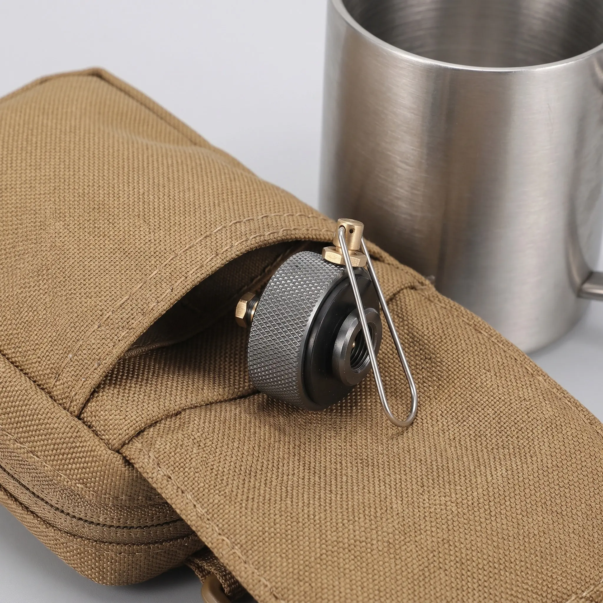 Camping Stove Gas Adapter 3.2x1.2x1.2 Inch Flame Control Valve Outdoor Cooking Gas Canister Refill Converter Universal Fuel