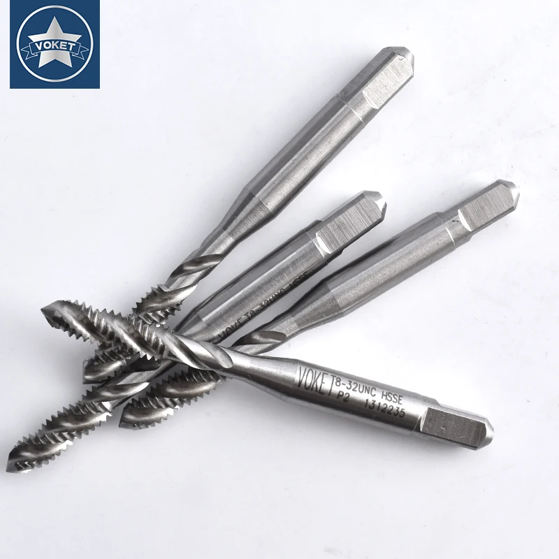 HSSE-M35 JIS Standard Spiral Fluted Tap UNC 1-64 2-56 3-48 4-40 5-40 6-32 8-32 3/16 10-24 12-24 1/4-20 Machine Screw Thread Taps