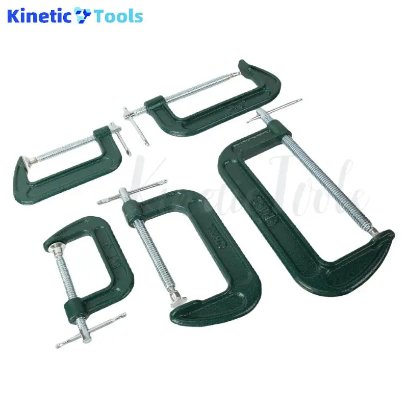 G-type klem Houtbewerkingsklem Armatuur Ijzeren klem Houtbewerkingsgereedschap Accessoire Groen Geschikt voor houtbewerkingsconstructie