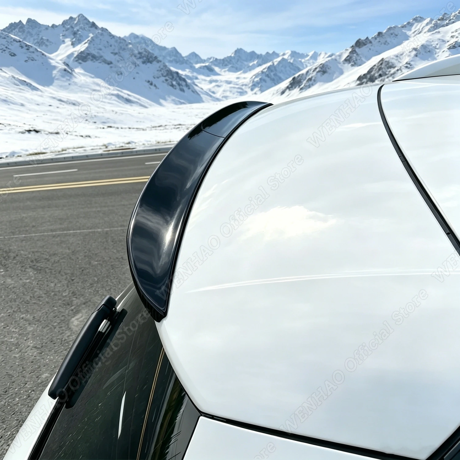 

Gloss Black Rear Roof Spoiler Wings For Mercedes-Benz GLE Class W167 V167 GLE300 350 400 450 GLE63 AMG 2019-2022 Tuning Bodykits