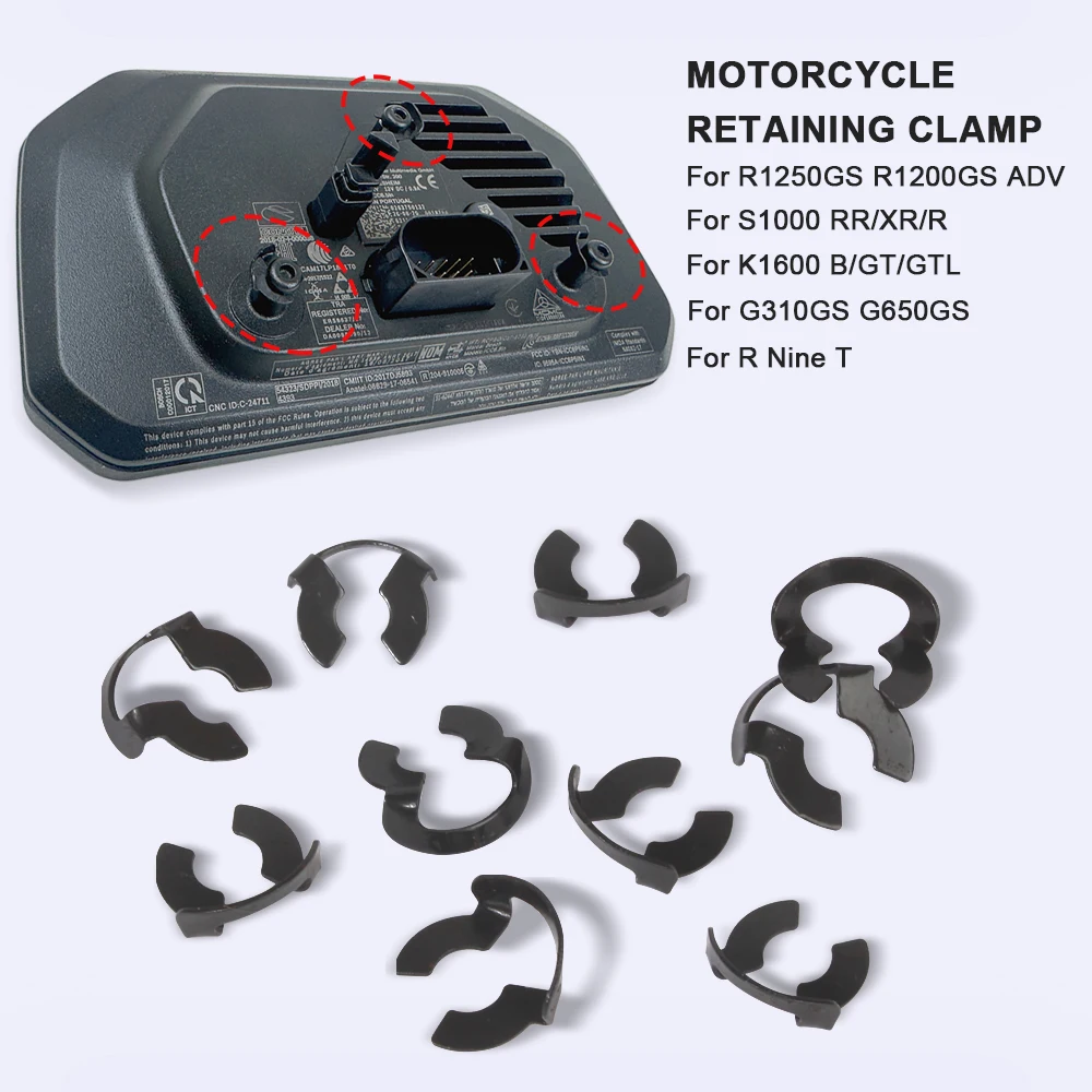 

Motorcycle Retaining Clamp For BMW R1250GS R1200GS ADV R Nine T S1000RR G310GS C400GT Dashboard Housing Fixing Clip Accessories