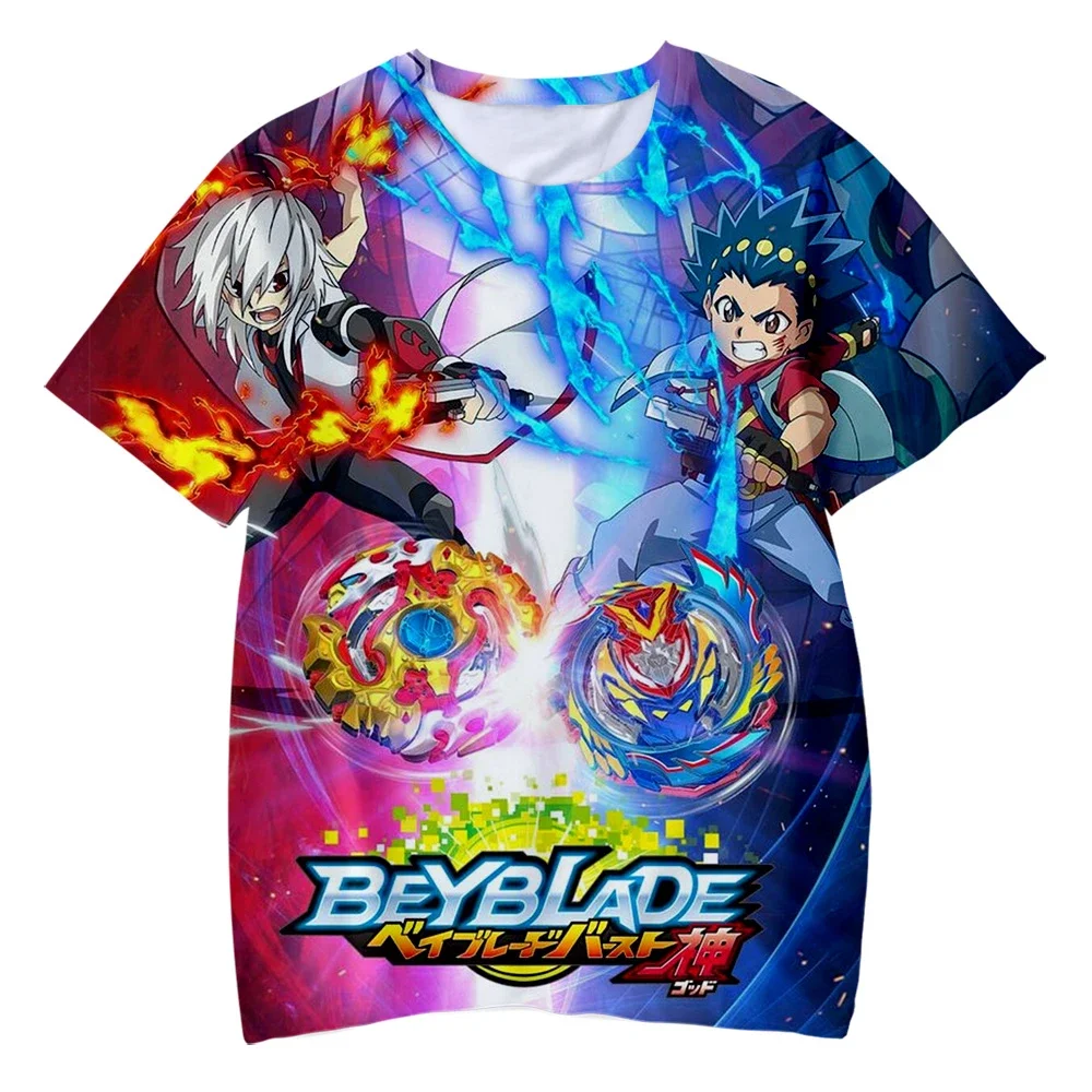 

Anime Beyblade Burst 3D Printed T-Shirt Men Women Fashion Streetwear Oversized Short Sleeve T Shirt Kids Tees Tops Man Clothing