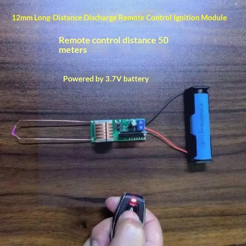 High Voltage Generator 10KV Arc Igniter Module With Remote Control DC 3.7V Boost Step Up Module Ignition Coil Module