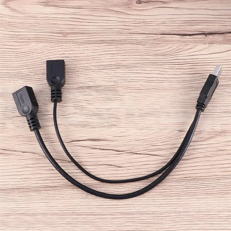 마이크로 USB 케이블 어댑터, 수-암 이중 USB 포트 어댑터 케이블, 2 in 1, 마이크로 USB 30 허브