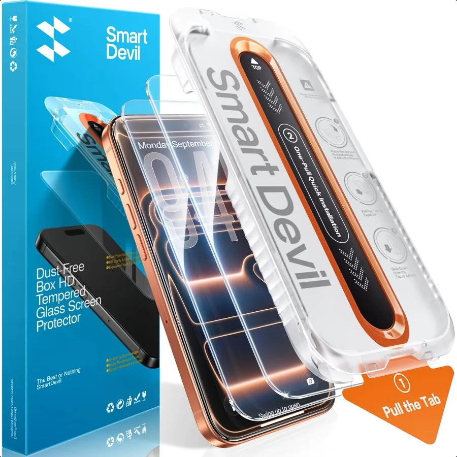 

Защитная пленка для экрана iPhone 17 Pro Max 9H Hardn в стиле милитари, небьющееся закаленное стекло HD, легко устанавливается, без пузырей