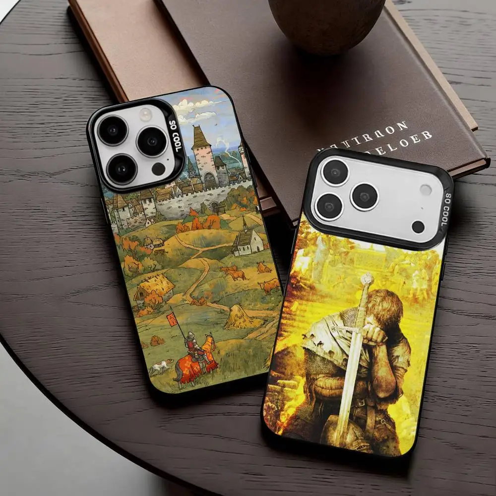 

KCD Kingdom C-Come D-Deliverance Phone Case For iPhone17,16,15,14,13,12,11 Plus,Pro Max Black Candy silver phone case
