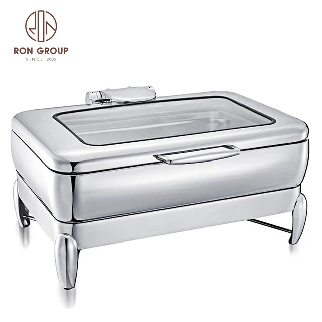 Luxury Hydraulic Restaurant Hotel Banquet Wedding Stainless Steel Food Catering Dishes Warmer Equipment Chafing Dish for Buffet