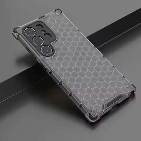 2 in1 Full Protection Shockproof Phone Case For Samsung Galaxy S24 S23 S22 S21 Ultra S24Plus S23FE Translucent Hard Armor Cover