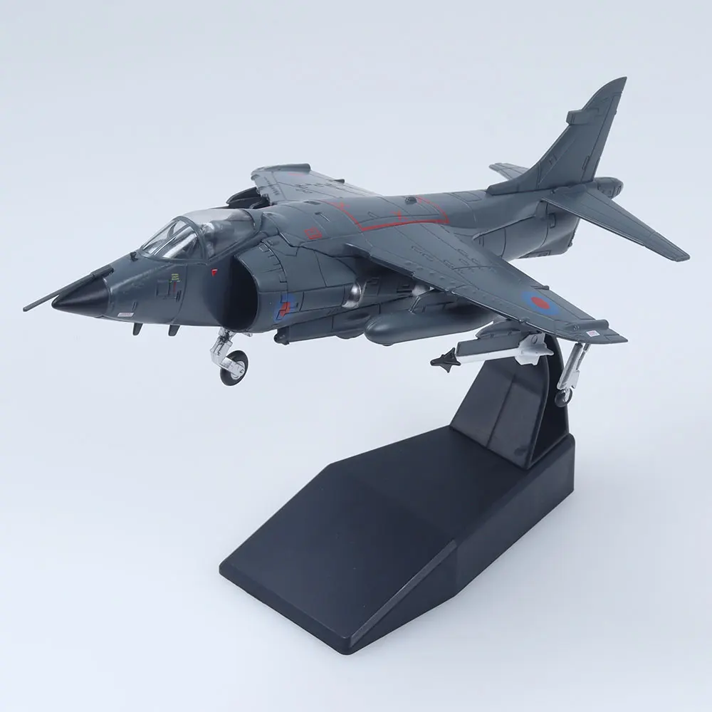 Modelo de avión fundido a presión Sea Harrier 1/72, modelos de aviones de combate para regalo