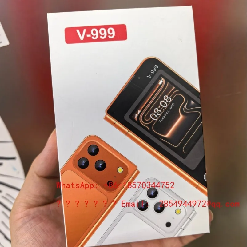 V-999 Side-Flip Foldable Dual Screen 2G Function Non-Smart Button Printer in Stock Fast Delivery