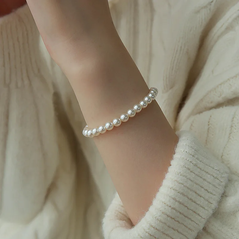 2025 Classic Basic Pearl Bracelets for Female Irregular Baroque Pearl Bracelet for Women