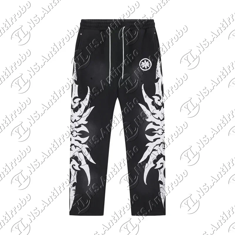 Stain Lost Shdws Complexcon High Quality Drawstring Sweatpants Black Gray Men Women Kids Print Jogger Trousers