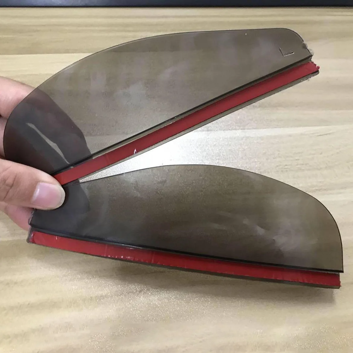 A14F-2Pcs Universal Car Rearview Mirror Rain Eyebrow Auto Car Rear View Side Rain Shield Snow Guard Sun Visor Shade Protector