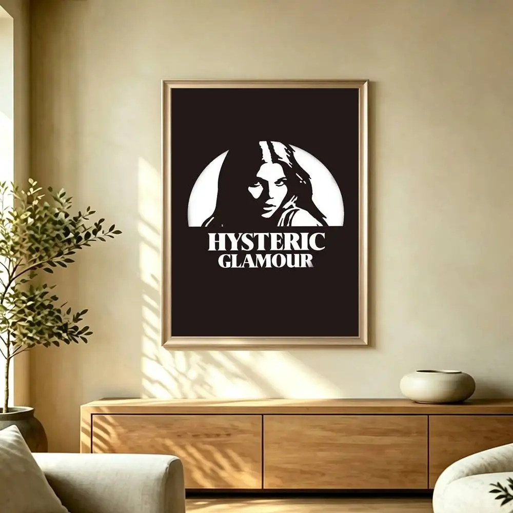 H-HystericS g-Glamour LOGO Poster High Quality Dorm Living Room Aesthetic Wall Decoration Painting Stickers Gift