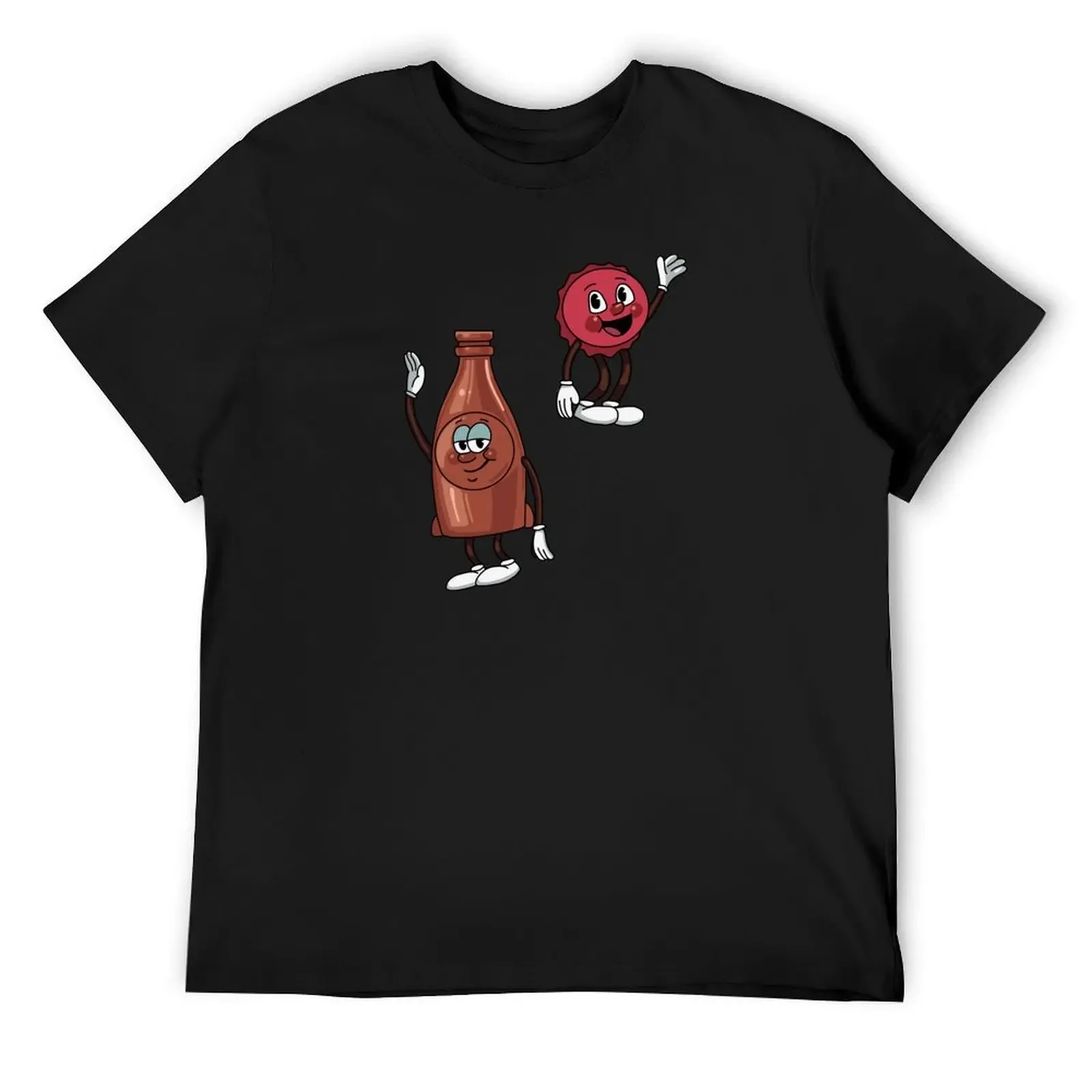 

Bottle and Cappy T-Shirt blanks quick drying quick-drying plus size men clothing