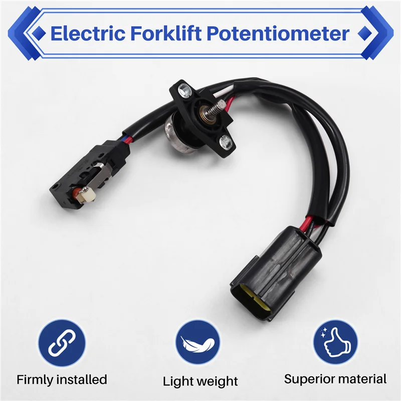 

A51Q-Premium Throttle Pedal Controller Sensor Potentiometer With Micro-Switch For Nichiyu FBR10-30 Electric Forklifts