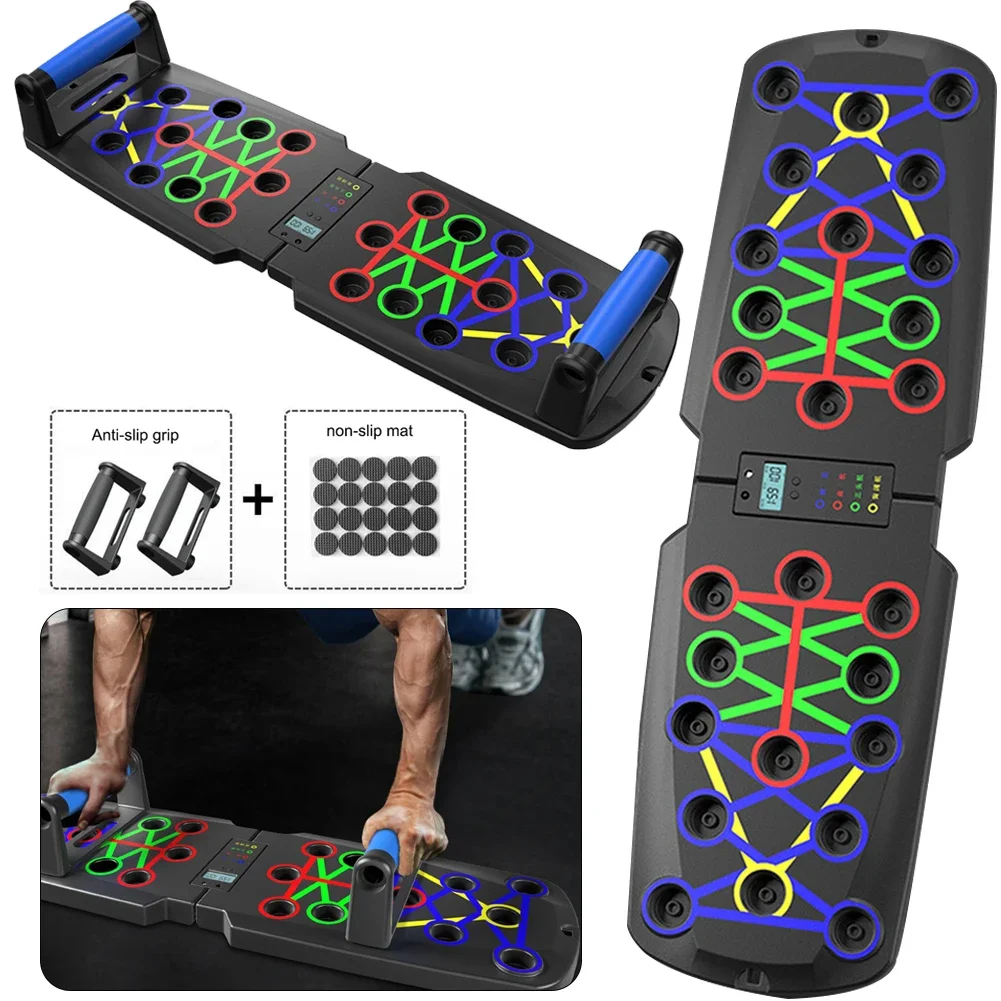 

Foldable Push- Board 22/30 Modes Push Portable Abdominal Household Biceps Brachii Muscle Chest Training Equipment
