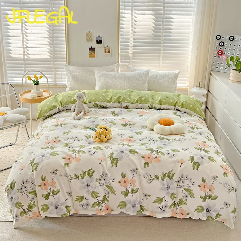 

100% Cotton Printed Bedding Quilt Cover Bed Cover Single and Double Person Duvet Covers Household Items Soft and Breathable