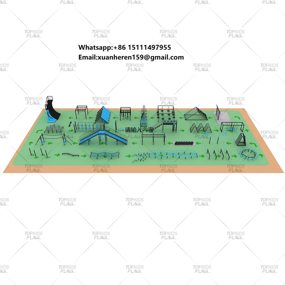 Topkidsplay Adventure Training Equipment Spartan Race Ninja Course Obstacles for Adults