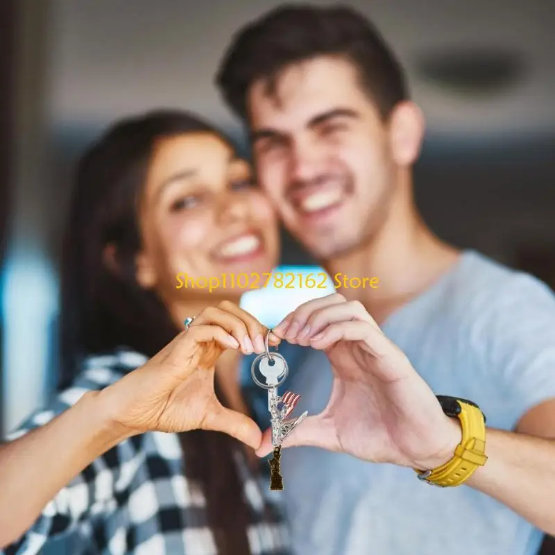 

547B Fashionable Keychain For Automotive Motorbike Bag Ornament Feature Detailed Statue Ornament