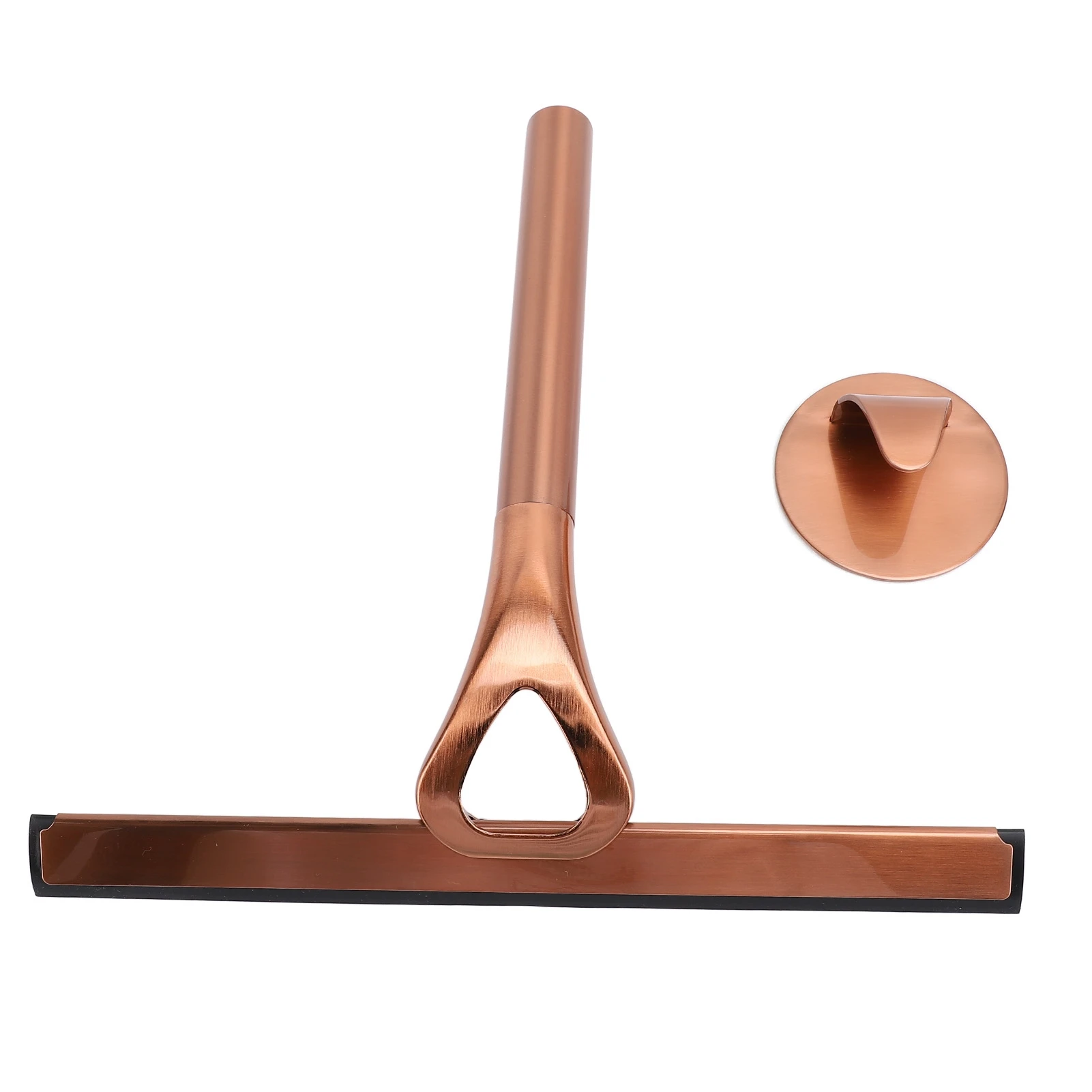Shower Squeegee Scrubber 304 Stainless Steel Silicon Multifuntional Bathroom Cleaner Wiper for Bathroom Mirror Bronze