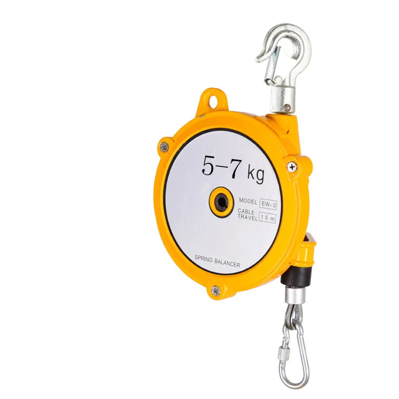 Spring Balancer Intrekbare gereedschapshouder met haak en staalkabel Balancer Staaldraad hangende apparatuur