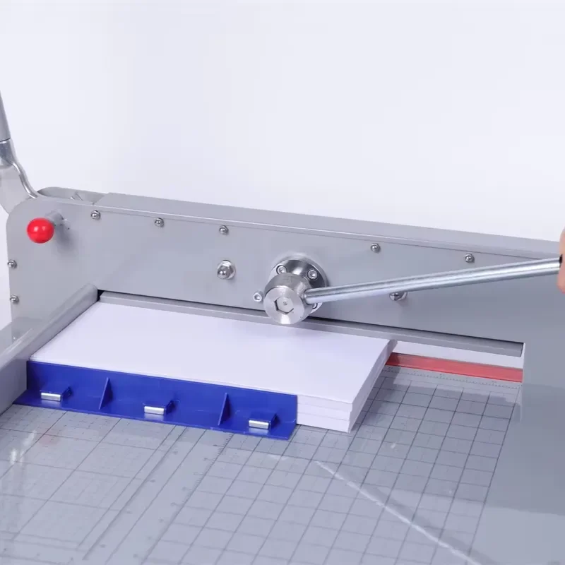 Heavy Duty Manual Paper Cutter A3 Size Desktop Guillotine Trimmer Km198 Sharp Blade Office School Stationery Cutting Tool