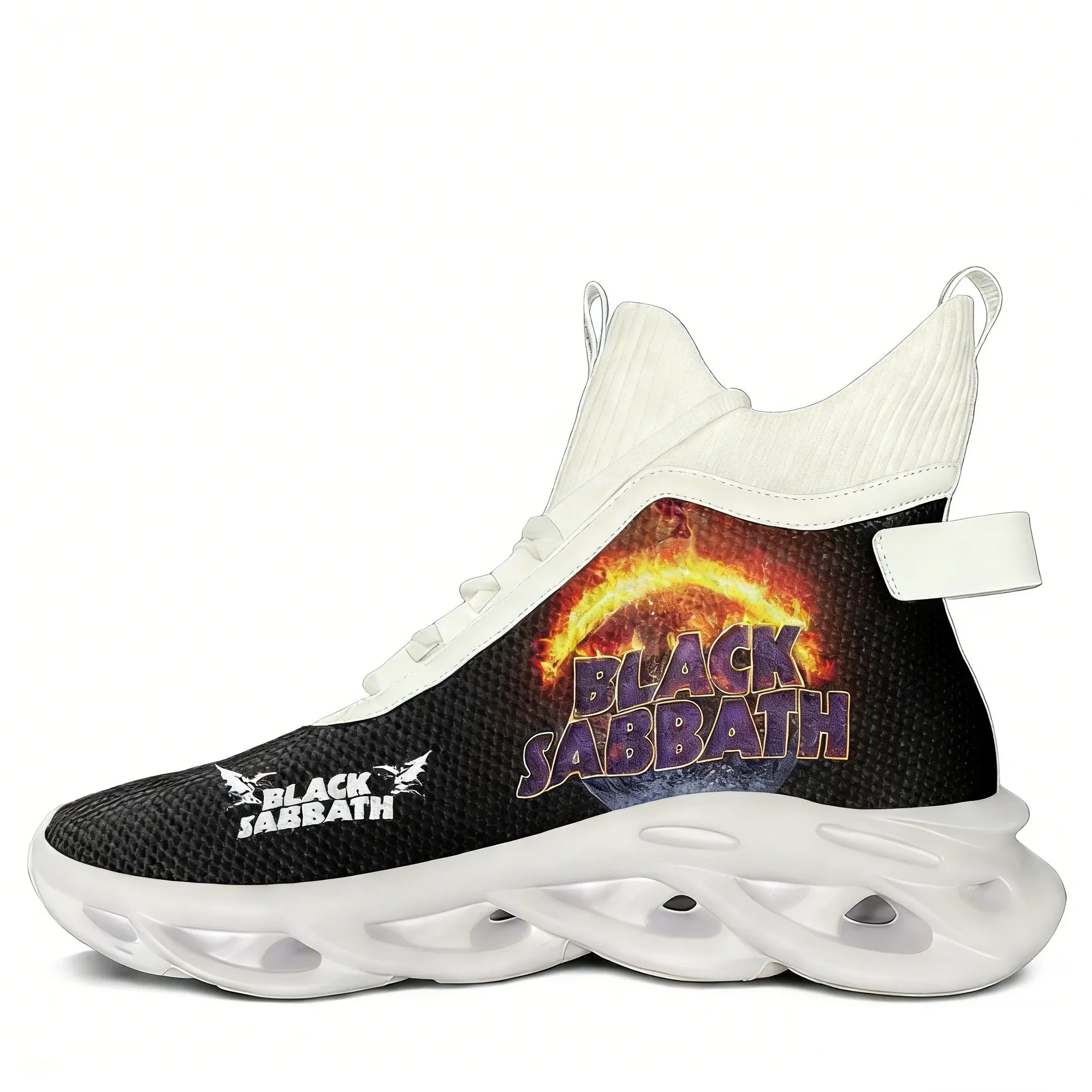 

Кроссовки Black Sabbath Rock Band High Top Flats: мужские и женские повседневные кроссовки, сетчатая обувь для бега, индивидуальный дизайн