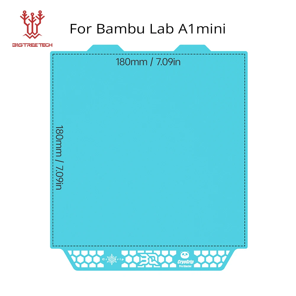 BIQU Panda Bouwplaat CryoGrip Pro Coating Geen Verstopping Verenstaal Dubbelzijdig voor BambuLab Voron Kobra Adventurer 5M 3D-printer