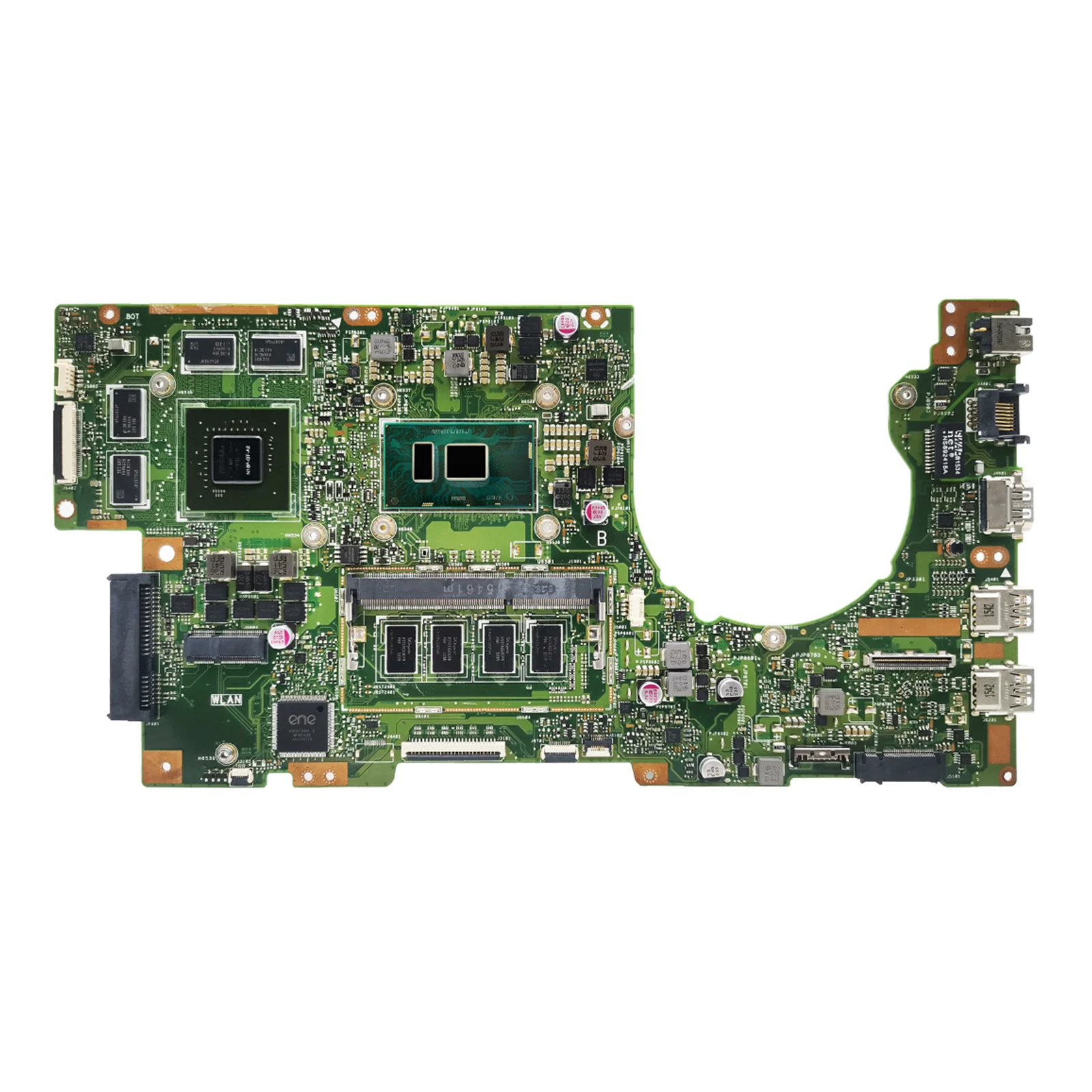 K501UX Notebook Mainboard UNTUK ASUS K501UB K501UQ A501U U5000 K501UXM Laptop Motherboard CPU I3 I5 I7 6th Gen 4G 8G RAM DDR3