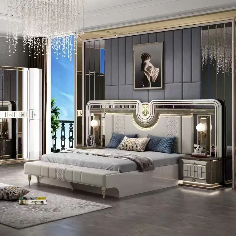 European-style bedroom set, bedroom furniture, hotel furniture, five-piece set
