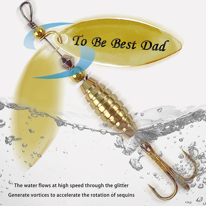 5/10 قطعة/صندوق ملعقة معدنية إغراء الصيد الصلب إغراء سبينر إغراء الترتر مع خطاف ثلاثي مع صندوق معالجة الصيد هدية عيد الأب
