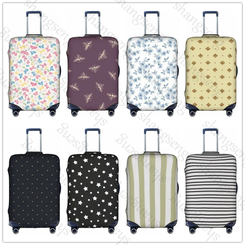 

Black white stripes Travel suitcase protective case, suitcase cover elastic protection, washable Luggage cover, 18-32 in