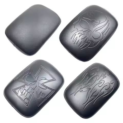 For Harley Dyna Sportster Softail Touring XL 883 1200 Motorcycle Rear Passenger Cushion 8 Suction Cups Pillion Pad Suction Seat