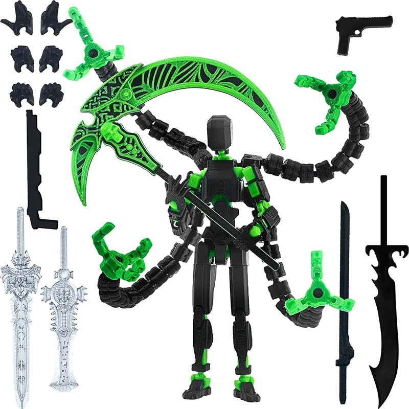 تيتان 13 عمل الشكل ثلاثية الأبعاد مطبوعة T13 متعددة المفاصل المنقولة روبوت مع توضيح كامل لاكي 13 عمل الشكل نوفا 13 عمل