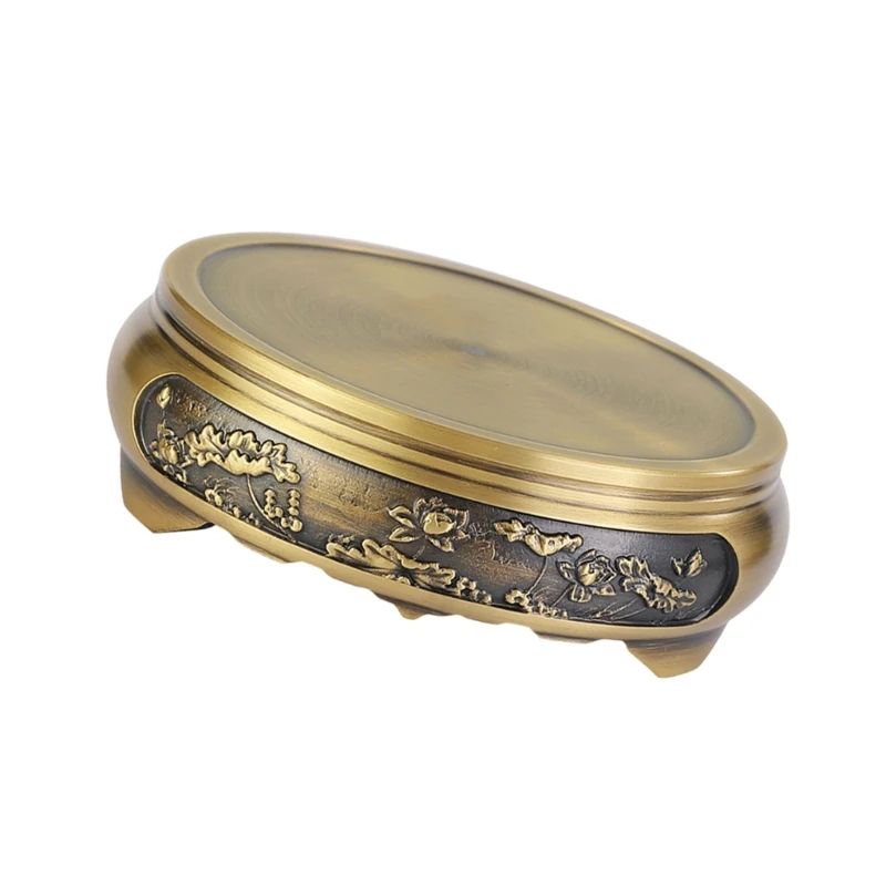 Elegant Brass Incenses Burners Base Round for Sophisticated Decoration Drop Shipping