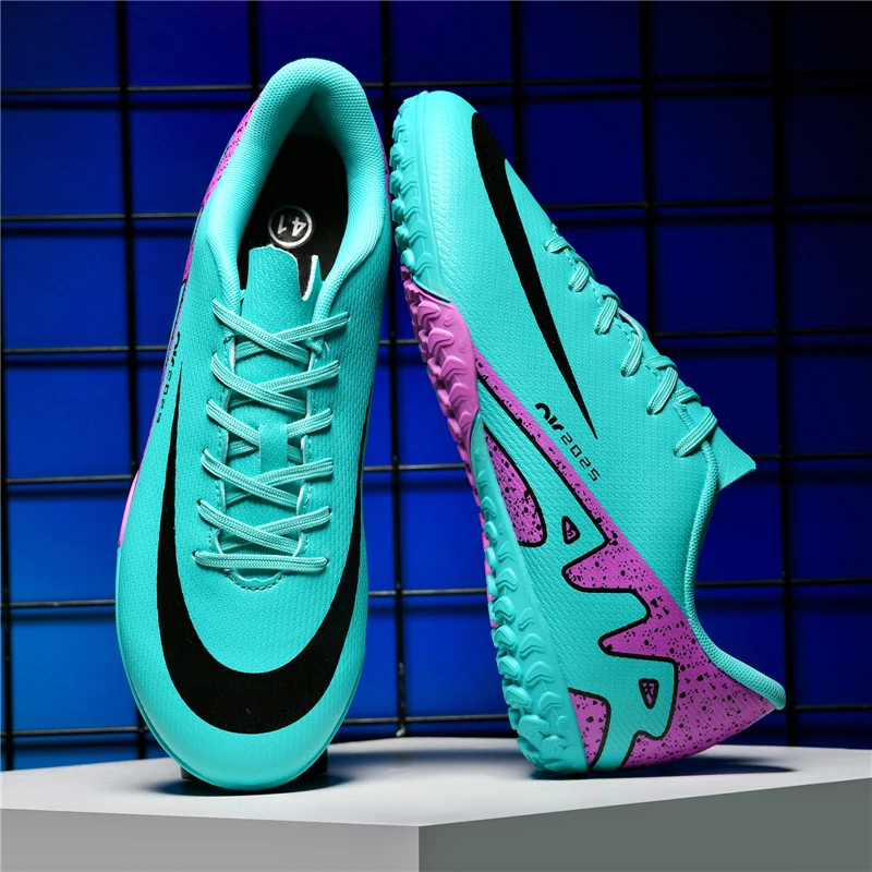 أحذية كرة القدم الرجالية المجتمع الأصلي أحذية كرة القدم حذاء رياضة الأطفال الرياضة عادية في الهواء الطلق للجنسين العشب الصبي ملعب كرة القدم الأحذية