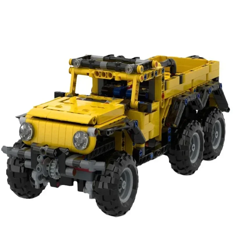 

Building Block MOC-66767 Car Model 6x6 Pickup Truck Assembly 862PCS Adult and Children's Birthday Christmas Toy Gift Ornaments