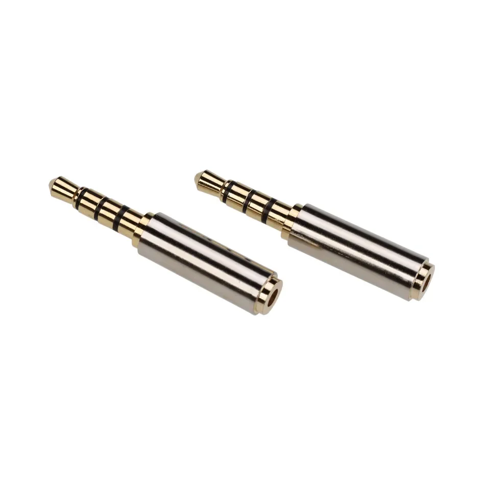 

300pcs Gold Plated 3.5mm Male to 2.5mm Female Adapter Stereo Audio Headphone Jack Plug Connector Earphone Amplifier Converter