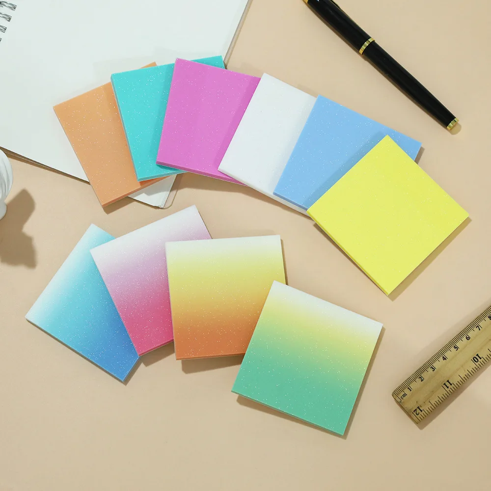 50 sheets Student Sticker Notes Translucent PET Posted It Sticky Note Pads Notepads Posits for School Stationery Office Stickers