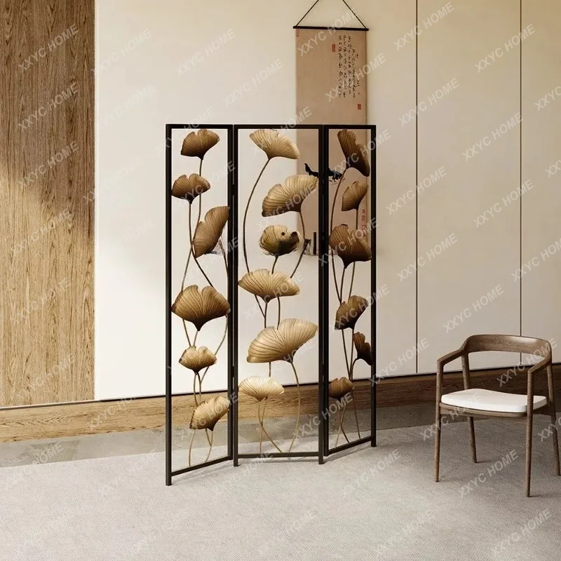 

A003 New Chinese wrought iron screen partition living room entrance cover decorative tea room decoration