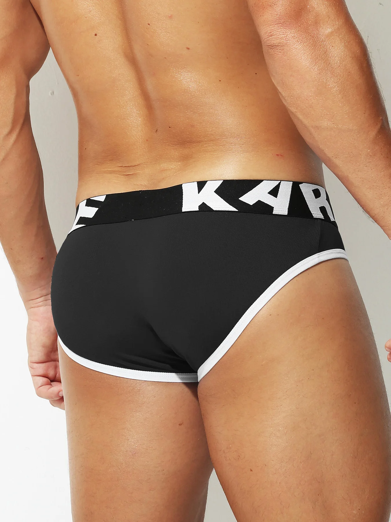 Men's Sexy Open Crotch Sports Underwear U Convex Pouch Breathable Boxers with Open Back for Daily Comfort Discount Price 1pc