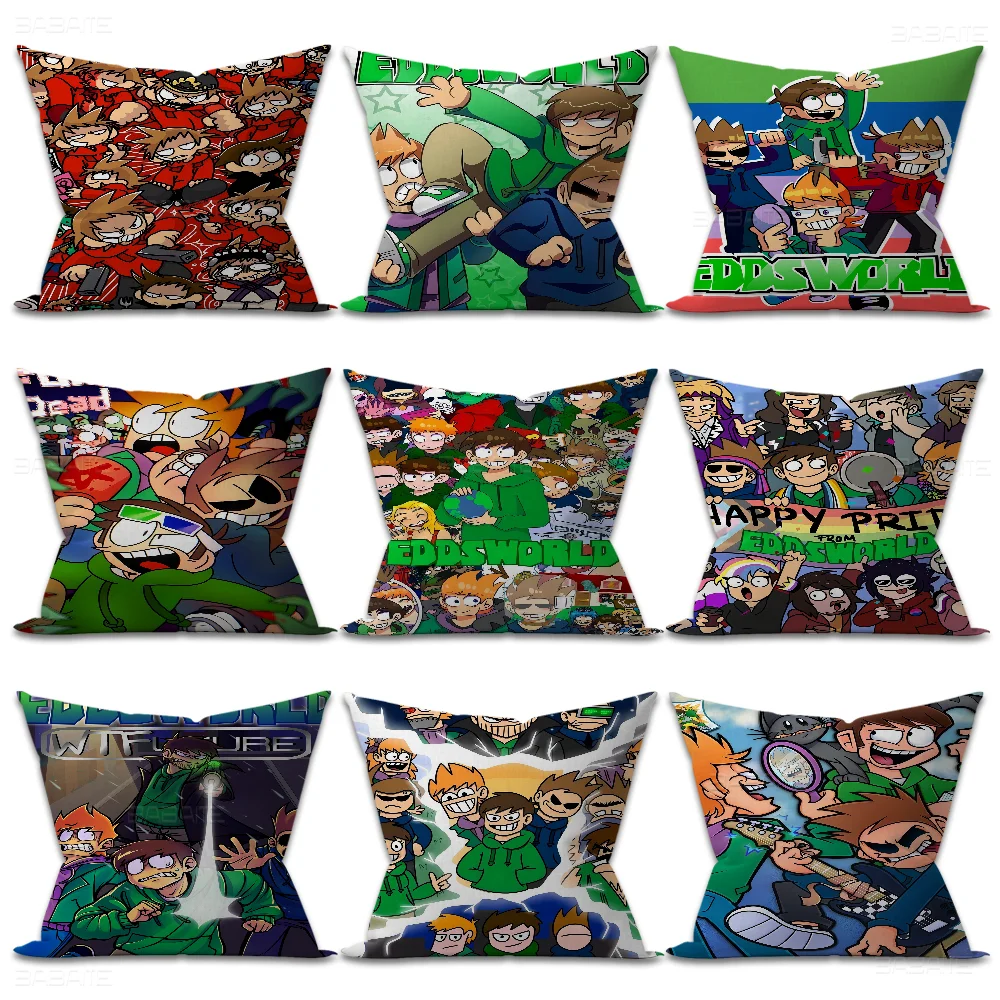 Cartoon Cute Eddsworld Pillow Gifts Home Office Furnishings Bedroom Sofa Car Cushion Cover Case 45x45cm