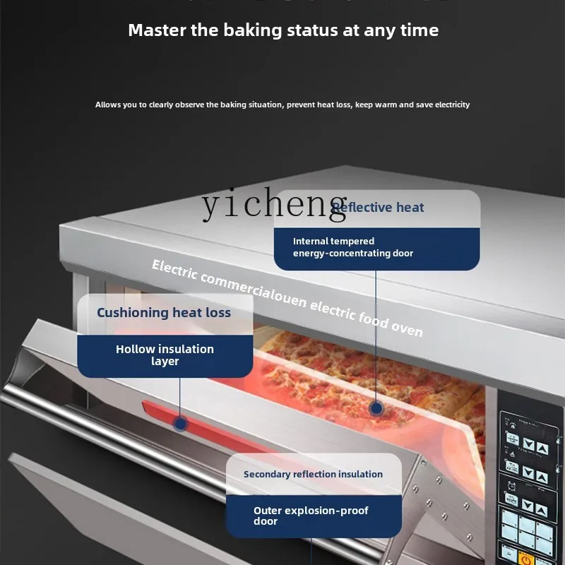 XL Electric Oven Commercial One-layer Double-layer Plate Large Capacity Pizza Cake Baking Oven