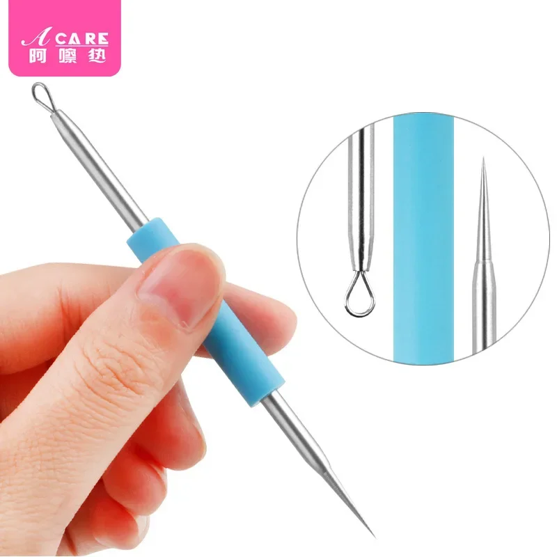 DX01/Pimple pin/B1PQ3-Blackhead Tweezers Household Portable Acne Needle Closed Mouth Scraping and Picking Fat Granulocyt